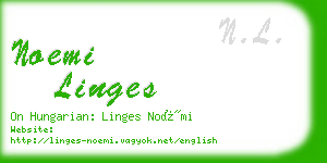 noemi linges business card